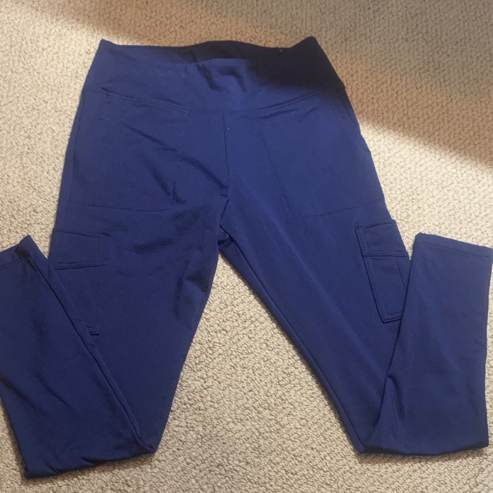Victoria Secret PINK Navy Blue Leggings with Pockets size medium